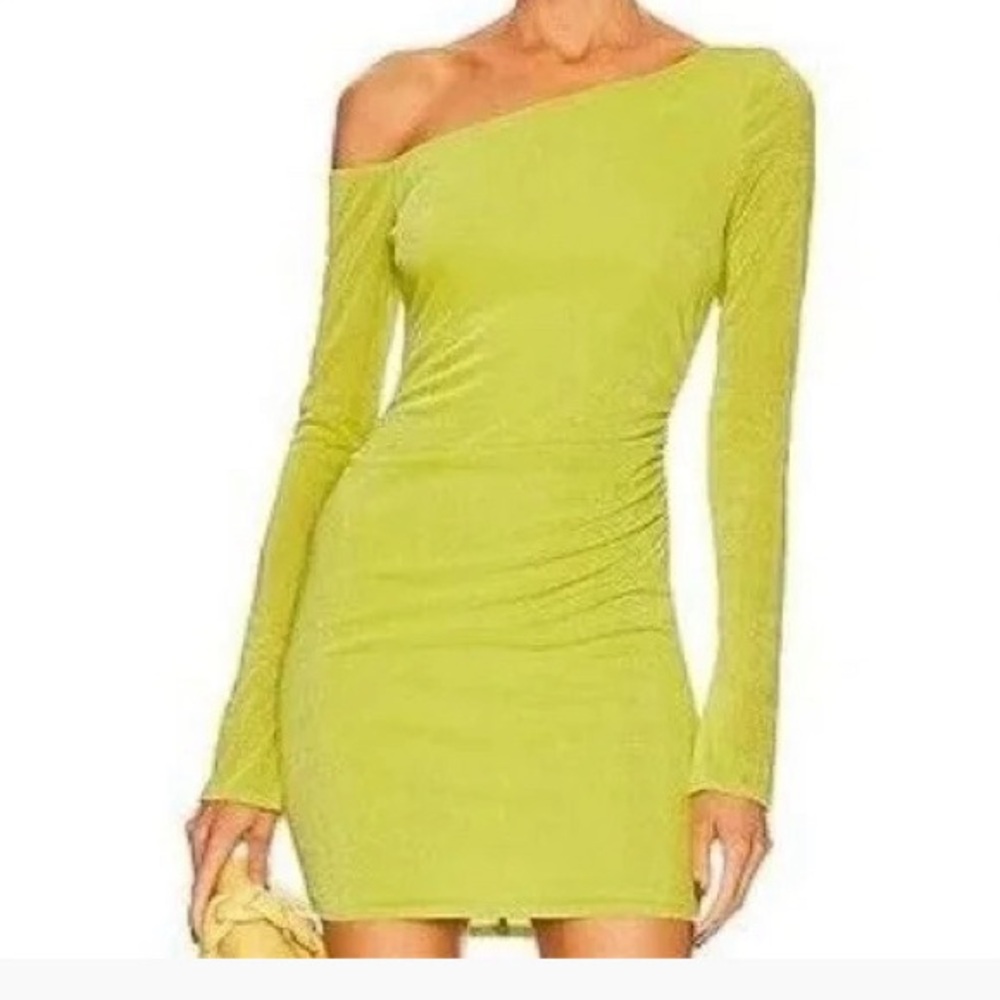 Katie May Catalyst Dress Green Chartreuse Long Sleeve